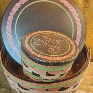 Longaberger birthday basket set